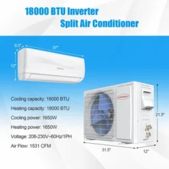 Costway 18000 BTU Mini Split Air Conditioner & Heater 19 SEER2 1250 Sq. Ft Coverage -Costway Sales Store GUEST 04686189 d73e 4b55 8c3e 51165c4c35c3