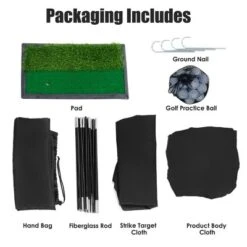 Costway Portable 10' Golf Practice Set Golf Hitting Net Cage W Target Bag Ball Grass Mat -Costway Sales Store GUEST 0495f510 36f1 42fa 913e 405bd4e0a6df