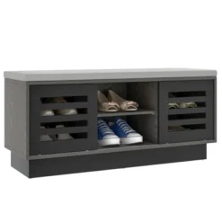 Costway Shoe Storage Bench With Cushion Shoe Storage Organizer Shoe Rack Entryway Grey/Natural -Costway Sales Store GUEST 06334da2 3d34 4db8 9b90 d0ce3c0940a0