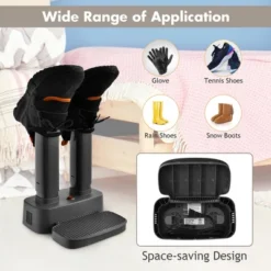Costway 2-Shoe Electric Shoe Dryer Warmer Portable Adjustable Boots Socks Gray -Costway Sales Store GUEST 06370509 cf94 4ec1 85b5 c41e79c4c075