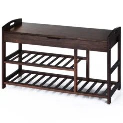 Costway 3-Tier Bamboo Shoe Bench Entryway Storage Rack Organizer Home Hallway BrownNature 20 Costway 3-Tier Bamboo Shoe Bench Entryway Storage Rack Organizer Home Hallway BrownNature -Costway Sales Store GUEST 06e40bbc ab4a 485d bd2f a99f87d77c62