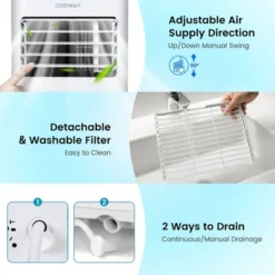 Costway 10000 BTU Portable Air Conditioner 4-in-1 AC With Cool Fan Humidifier Sleep Mode 15 Costway 10000 BTU Portable Air Conditioner 4-in-1 AC With Cool Fan Humidifier Sleep Mode -Costway Sales Store GUEST 09241b01 c24a 4e43 8173 22b14bbd62f7
