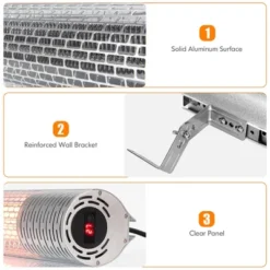 Costway 1500W Wall-Mounted Infrared Heater Indoor & Outdoor Electric Heater With Remote -Costway Sales Store GUEST 09d37bfa a041 4965 a14d e7363432b0bf