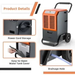 Costway 140 PPD Portable Commercial Dehumidifier W/Water Tank&Drainage Pipe For Basement 16 Costway 140 PPD Portable Commercial Dehumidifier W/Water Tank&Drainage Pipe For Basement -Costway Sales Store GUEST 0a0971f3 86cf 40d7 bb9b ea02fcce9ea1