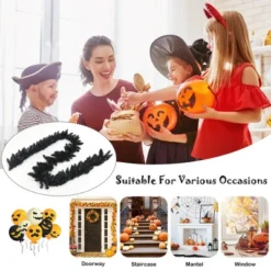 Costway 9ft Pre-lit Christmas Halloween Garland Black W/ 50 Purple LED Lights 12 Costway 9ft Pre-lit Christmas Halloween Garland Black W/ 50 Purple LED Lights -Costway Sales Store GUEST 0a572881 3099 4eb7 a843 fdf644940a79