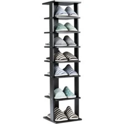 Costway Wooden Shoes Storage Stand 7 Tiers Shoe Rack Organizer Multi-shoe Rack Shoebox Black -Costway Sales Store GUEST 0cb9d17a 3fbd 41f2 8397 793c749762f4