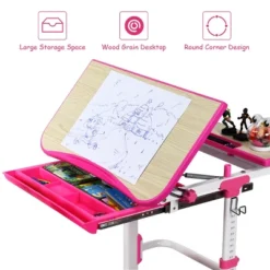 Costway Children Desk Chair Set Adjustable Study Table Drawer Winged Backrest Chair -Costway Sales Store GUEST 0f58563d 3691 4d3e 9b3e eb642e6316f0