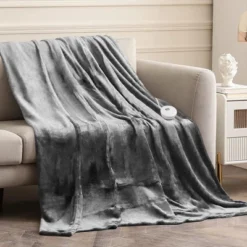 Costway 84'' X 90'' Flannel Heated Blanket Electric Throw W/ Dual Controllers BlueRedBeigeGray -Costway Sales Store GUEST 10dc623c dd01 4d34 a26f 42b448d12623