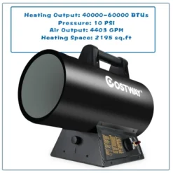 Costway 60000 BTU Portable Propane Forced Air Heater Overheat&Cut-off Protection Outdoor -Costway Sales Store GUEST 13660f33 6321 43e0 b4c2 848f0a91776b