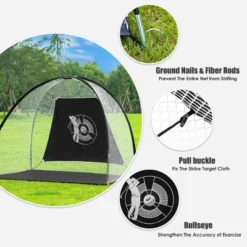 Costway Portable 10' Golf Practice Set Golf Hitting Net Cage W Target Bag Ball Grass Mat -Costway Sales Store GUEST 138780ff e628 46ee b048 ce5aafeee1d1