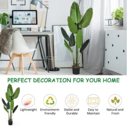 Costway 5.3 FT Artificial Tropical Palm Tree Green Indoor-Outdoor Home Decorative Planter -Costway Sales Store GUEST 1412d766 20fa 4aaa 9263 de5bdb53f9e3