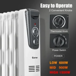 Costway 1500W Electric Oil Filled Radiator Space Heater 5.7 Fin Thermostat Room Radiant 11 Costway 1500W Electric Oil Filled Radiator Space Heater 5.7 Fin Thermostat Room Radiant -Costway Sales Store GUEST 15ecb09e abd0 4dcb 9ac9 9fd2625df13e