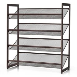 Costway 2-Tier3-Tier4-Tier Shoe Rack Adjustable To Flat Or Slant Shoe Organizer Holder Stand -Costway Sales Store GUEST 15f9f9eb 231c 4960 ac27 a9036753f551