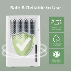 Costway 32 Pint Dehumidifier 2000 Sq. Ft Portable With 3 Modes & 24H Timer Home Basement