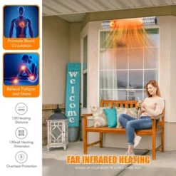 Costway 1500W Wall-Mounted Infrared Heater Indoor & Outdoor Electric Heater With Remote -Costway Sales Store GUEST 1b84bc18 56a0 40d6 8cf6 8f69d82df7cc