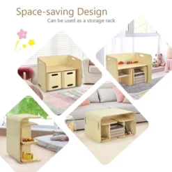 Costway 3 Piece Kids Wooden Table & Chair Set Children Multipurpose Homeschool Furniture -Costway Sales Store GUEST 1ea3c7fc cf3c 45ce 8e24 d0ba575c735c