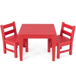 Costway 3PCS Kids Table & 2 Chairs Set Outdoor Heavy-Duty All-Weather Activity Table Set -Costway Sales Store GUEST 20a4e612 2d5a 4074 93bb 0ba77e0da4d9