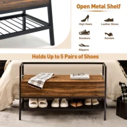 Costway Industrial Shoe Bench Rack Organizer WithPremium Gas Lift & Hidden Storage Box -Costway Sales Store GUEST 21a5e0a3 78f8 4529 974b 506e57c0e6f4