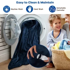 Costway 84'' X 90'' Flannel Heated Blanket Electric Throw W/ Dual Controllers BlueRedBeigeGray -Costway Sales Store GUEST 226d81de e229 48a5 87fd fa5ce84ac27f