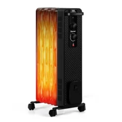 Costway 1500W Oil-Filled Heater Portable Radiator Space Heater W/ Adjustable Thermostat White Black -Costway Sales Store GUEST 228838bd 51fb 4767 87b0 eee81e52c2fb