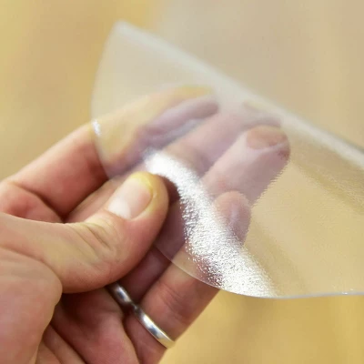 Costway 47'' X 47'' PVC Chair Floor Mat Home Office Protector For Home Office 5 Costway 47'' X 47'' PVC Chair Floor Mat Home Office Protector For Home Office - Image 5