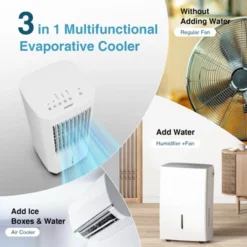 Costway 3-In-1 Evaporative Air Cooler W/ Humidifier & Fan Portable Rolling Swamp Cooler -Costway Sales Store GUEST 24731f52 a89f 4b0f 9140 3607ad282658