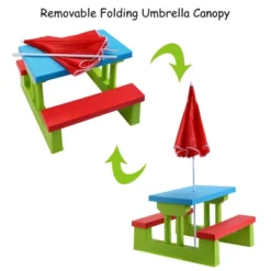 Costway 4 Seat Kids Picnic Table W/Umbrella Garden Yard Folding Children Bench Outdoor 12 Costway 4 Seat Kids Picnic Table W/Umbrella Garden Yard Folding Children Bench Outdoor -Costway Sales Store GUEST 258b5d78 0369 4b7c 9458 6eb0890215b0