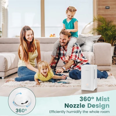 Costway 4L Ultrasonic Humidifier With 2 Mist Levels 12H Timer Sleep Mode For Large Room 2 Costway 4L Ultrasonic Humidifier With 2 Mist Levels 12H Timer Sleep Mode For Large Room - Image 2
