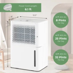 Costway 32 Pint Dehumidifier 2000 Sq. Ft Portable With 3 Modes & 24H Timer Home Basement 16 Costway 32 Pint Dehumidifier 2000 Sq. Ft Portable With 3 Modes & 24H Timer Home Basement -Costway Sales Store GUEST 2b4af69c 116d 4e86 97c5 10424f73084f