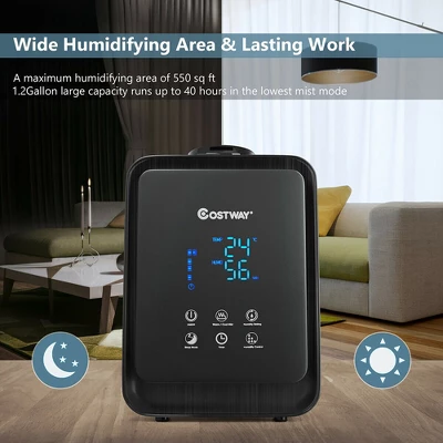 Costway 4.5L Ultrasonic Cool Warm Mist Air Diffuser Humidifier W/ Remote Control 4 Costway 4.5L Ultrasonic Cool Warm Mist Air Diffuser Humidifier W/ Remote Control - Image 4