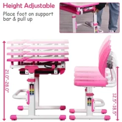 Costway Children Desk Chair Set Adjustable Study Table Drawer Winged Backrest Chair -Costway Sales Store GUEST 2d955549 2dc9 437d 9b02 807e2e79367d