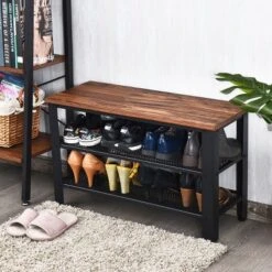 3-Tier Shoe Rack,Industrial Shoe Bench With Storage Shelves For LivingRoom Brown 5 3-Tier Shoe Rack,Industrial Shoe Bench With Storage Shelves For LivingRoom Brown -Costway Sales Store GUEST 2dc0d83e 463b 4bdf b8ff 3ca5765539a5