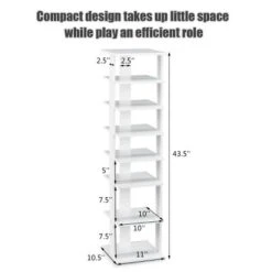 Costway Wooden Shoes Storage Stand 7 Tiers Shoe Rack Organizer Multi-shoe Rack Shoebox 12 Costway Wooden Shoes Storage Stand 7 Tiers Shoe Rack Organizer Multi-shoe Rack Shoebox -Costway Sales Store GUEST 31bf03e8 d81d 465c b7ff ba24a0a25485