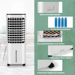 Costway 4-in-1 Portable Evaporative Air Cooler 12L Water Tank 4 Ice Boxes -Costway Sales Store GUEST 32b1d5dd b8e7 4628 a790 5b6e496d21fb