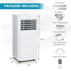 Costway 10000 BTU Portable Air Conditioner 4-in-1 AC With Cool Fan Humidifier Sleep Mode 17 Costway 10000 BTU Portable Air Conditioner 4-in-1 AC With Cool Fan Humidifier Sleep Mode -Costway Sales Store GUEST 351fc52e 8569 4c52 909c 479692146290