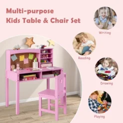 Costway Kids Desk And Chair Set Study Writing Workstation With Hutch & Bulletin Board 17 Costway Kids Desk And Chair Set Study Writing Workstation With Hutch & Bulletin Board -Costway Sales Store GUEST 358527a9 14f6 4f84 834d 07f9f78d0ae4