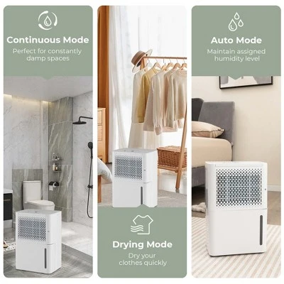 Costway 32 Pint Dehumidifier 2000 Sq. Ft Portable With 3 Modes & 24H Timer Home Basement 2 Costway 32 Pint Dehumidifier 2000 Sq. Ft Portable With 3 Modes & 24H Timer Home Basement - Image 2