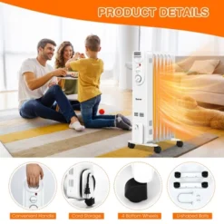 Costway 1500W Electric Indoor Oil Heater W/3 Heat Settings & Safe Protection For Home 13 Costway 1500W Electric Indoor Oil Heater W/3 Heat Settings & Safe Protection For Home -Costway Sales Store GUEST 3b3914ae ad4e 48ca 91f1 edab6027f896