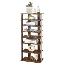 Costway Patented 7-Tier Double Shoe Rack Free Standing Shelf Storage Tower Rustic Brown 17 Costway Patented 7-Tier Double Shoe Rack Free Standing Shelf Storage Tower Rustic Brown -Costway Sales Store GUEST 3c92b4cc bd84 4e0f bb08 4c40a56d80c3