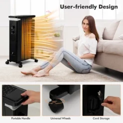Costway 1500W Oil Filled Radiator Heater Electric Space Heater W/ Humidifier WhiteBlack -Costway Sales Store GUEST 3d24467e c7ba 49f1 8878 5224c7c1bbe1