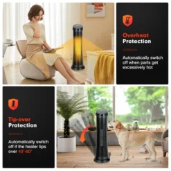 Costway 1500W Portable Electric PTC Heater Swing Space Heater W/ 24H Timer &Thermostat -Costway Sales Store GUEST 4830b24c 5eb3 454f 9e14 ca75d09b5170