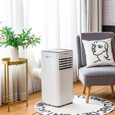 Costway Portable Air Conditioner 7000 BTU (10000 BTU ASHRAE) Evaporative Air Cooler Dehumidifier 1 Costway Portable Air Conditioner 7000 BTU (10000 BTU ASHRAE) Evaporative Air Cooler Dehumidifier