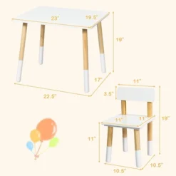 Costway Kids Wooden Table & 2 Chairs Set Children Activity Table Set -Costway Sales Store GUEST 4aeda5ea 3f8b 449b aedf 5bcb45f13cff