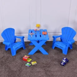 Costway Plastic Children Kids Table & Chair Set 3-Piece Play Furniture In/Outdoor Blue 9 Costway Plastic Children Kids Table & Chair Set 3-Piece Play Furniture In/Outdoor Blue -Costway Sales Store GUEST 4b57c4b6 e5bb 4bba 9a3e f41a69e20d8c
