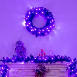 Costway 24inch Pre-lit Christmas Halloween Wreath Black W/ 35 Purple LED Lights 17 Costway 24inch Pre-lit Christmas Halloween Wreath Black W/ 35 Purple LED Lights -Costway Sales Store GUEST 4eb79c5b 07d1 4a54 83c0 253d6ec48a7a