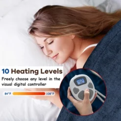 Costway 84'' X 90'' Flannel Heated Blanket Electric Throw W/ Dual Controllers BlueRedBeigeGray -Costway Sales Store GUEST 515599dd e6dd 49a4 8b02 b2e7a4b15124