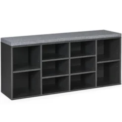 Costway Entryway Padded Shoe Storage Bench 10-Cube Organizer Bench Adjustable -Costway Sales Store GUEST 5333a78a cf76 4b6e 8393 c83d6e0b21ea