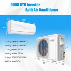 Costway 9000 BTU Split Air Conditioner & Heater Wall Mount AC Unit With Remote Control -Costway Sales Store GUEST 59d13406 902e 4e78 8980 13de0641292b