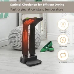 Costway 2-Shoe Electric Shoe Dryer Warmer Portable Adjustable Boots Socks Gray -Costway Sales Store GUEST 62409bf2 0a3b 4259 878a e65ffefa80e3