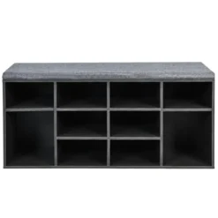 Costway Entryway Padded Shoe Storage Bench 10-Cube Organizer Bench Adjustable -Costway Sales Store GUEST 64713d48 fb51 4819 a183 89a073a13b9b